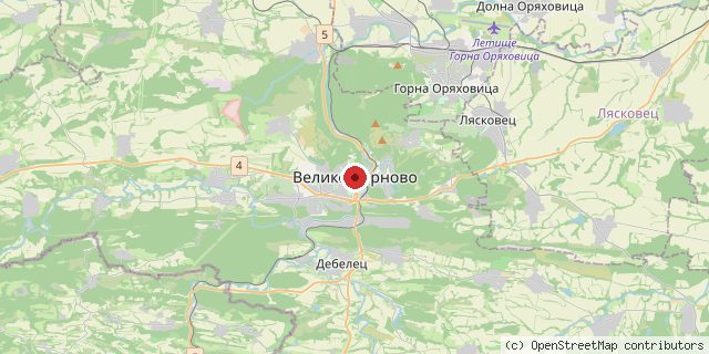 Местоположение на доставчика върху картата
