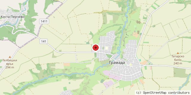 Местоположение на доставчика върху картата