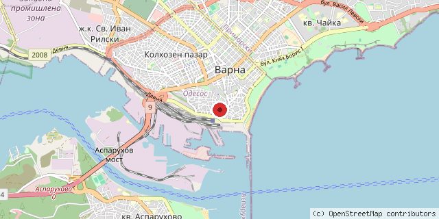 Местоположение на доставчика върху картата