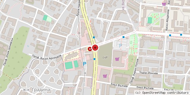 Местоположение на доставчика върху картата
