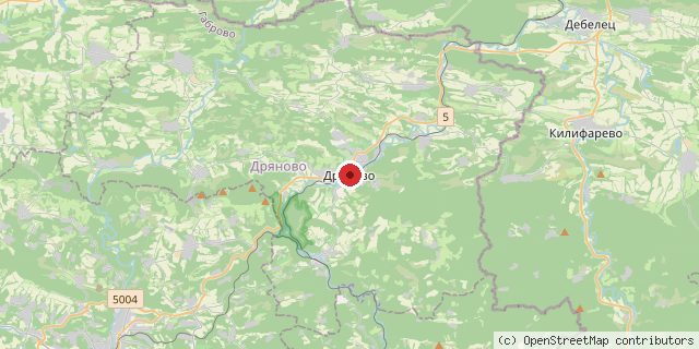 Местоположение на доставчика върху картата
