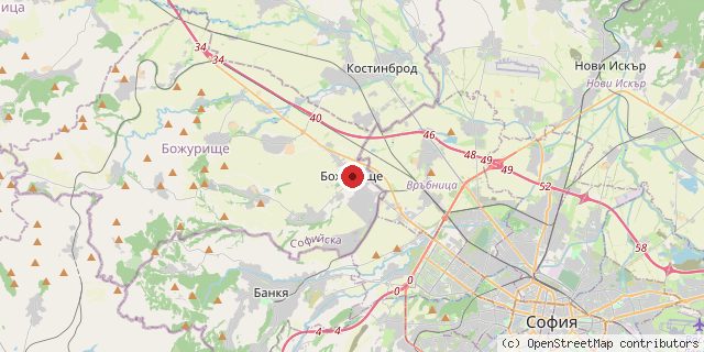 Местоположение на доставчика върху картата