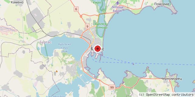 Местоположение на доставчика върху картата