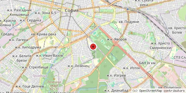 Местоположение на доставчика върху картата