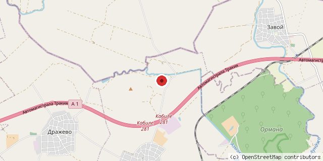 Местоположение на доставчика върху картата