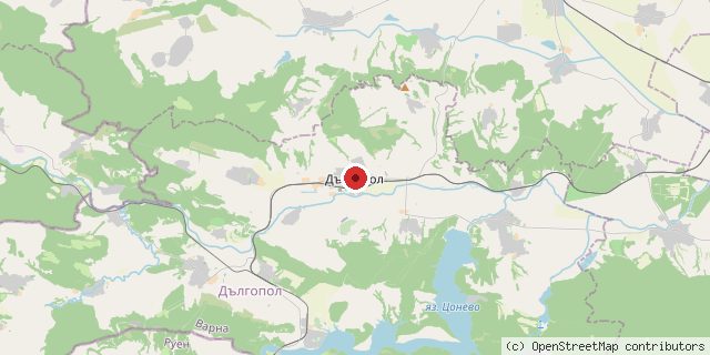 Местоположение на доставчика върху картата