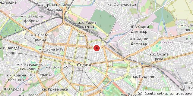 Местоположение на доставчика върху картата