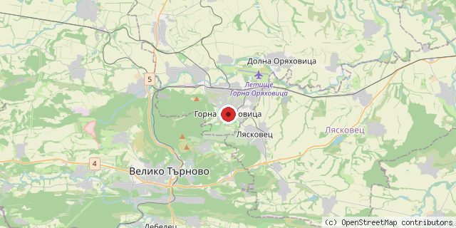 Местоположение на доставчика върху картата