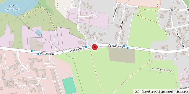 Местоположение на доставчика върху картата