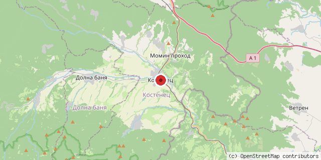 Местоположение на доставчика върху картата