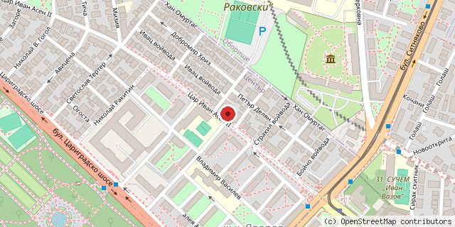 Местоположение на доставчика върху картата
