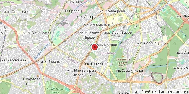 Местоположение на доставчика върху картата