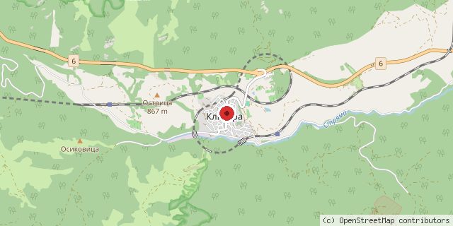 Местоположение на доставчика върху картата