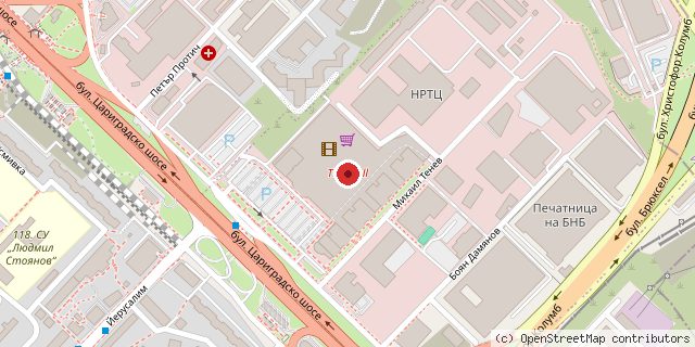 Местоположение на доставчика върху картата