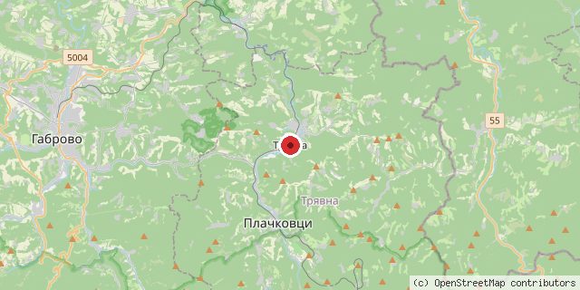 Местоположение на доставчика върху картата