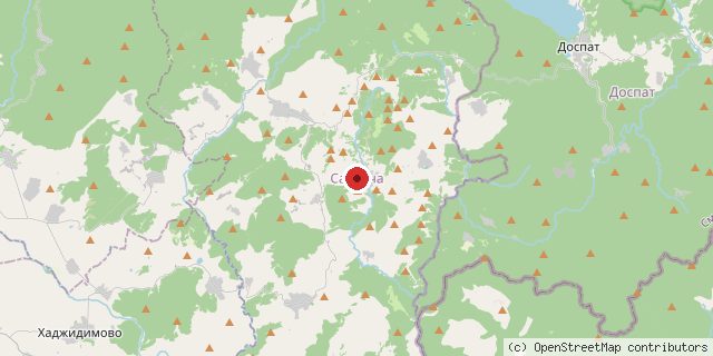 Местоположение на доставчика върху картата