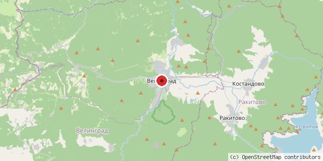 Местоположение на доставчика върху картата