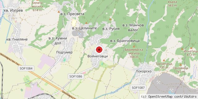 Местоположение на доставчика върху картата
