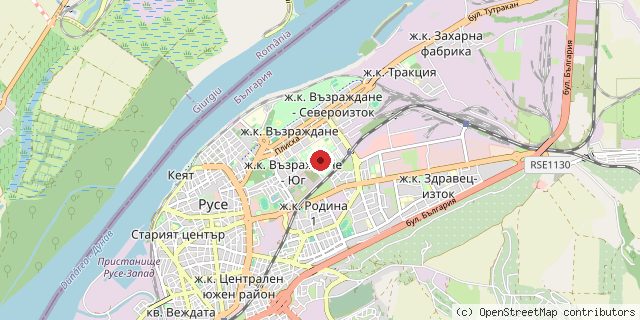 Местоположение на доставчика върху картата