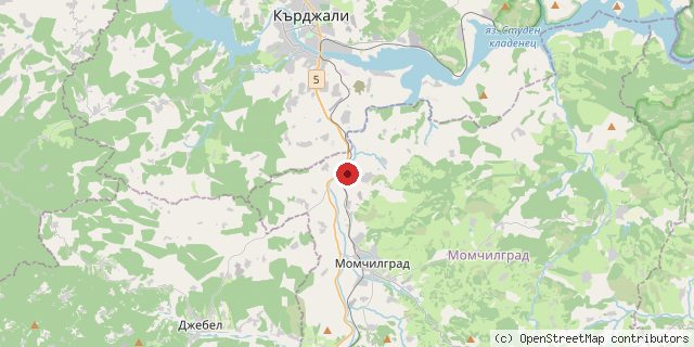 Местоположение на доставчика върху картата