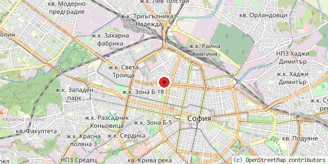 Местоположение на доставчика върху картата