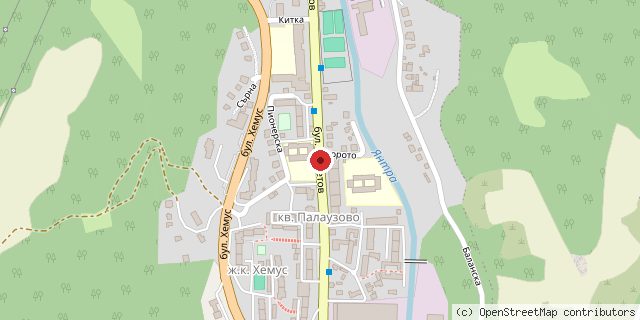 Местоположение на доставчика върху картата