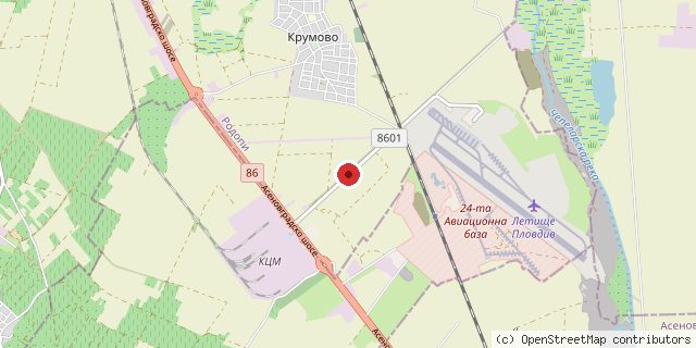 Местоположение на доставчика върху картата