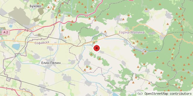 Местоположение на доставчика върху картата