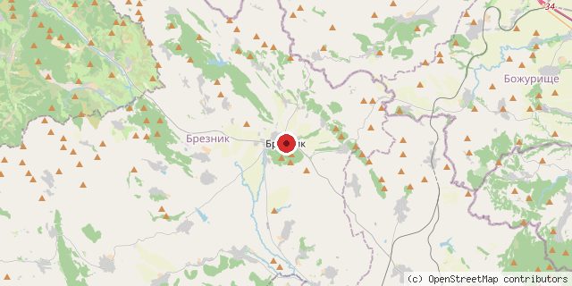 Местоположение на доставчика върху картата