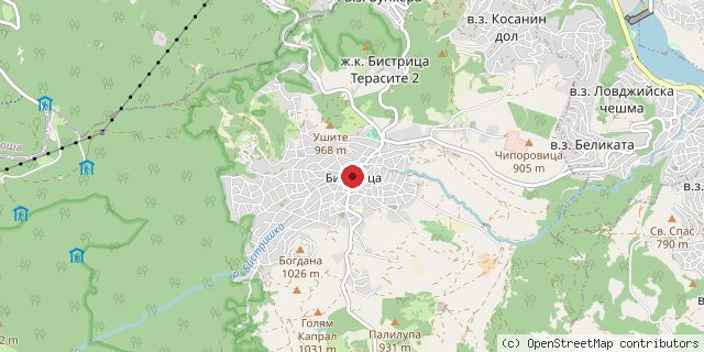 Местоположение на доставчика върху картата
