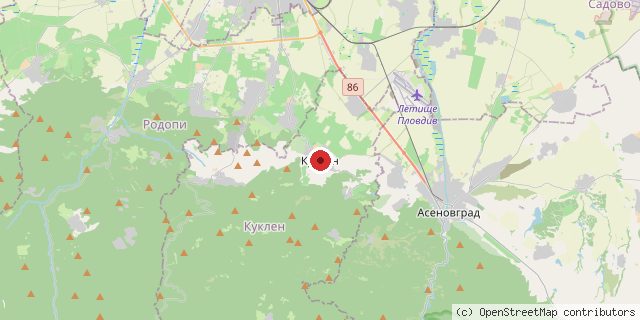 Местоположение на доставчика върху картата