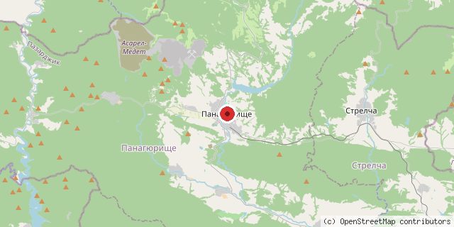 Местоположение на доставчика върху картата